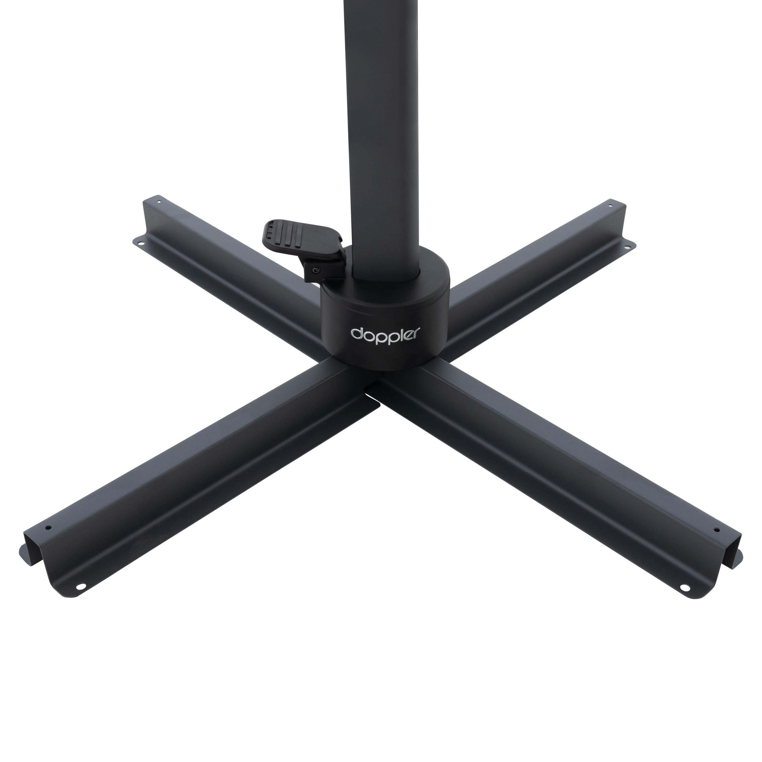 AMPELSCHIRM 280x280 cm Anthrazit  - Anthrazit/Grau, Basics, Textil/Metall (280/280cm) - Doppler