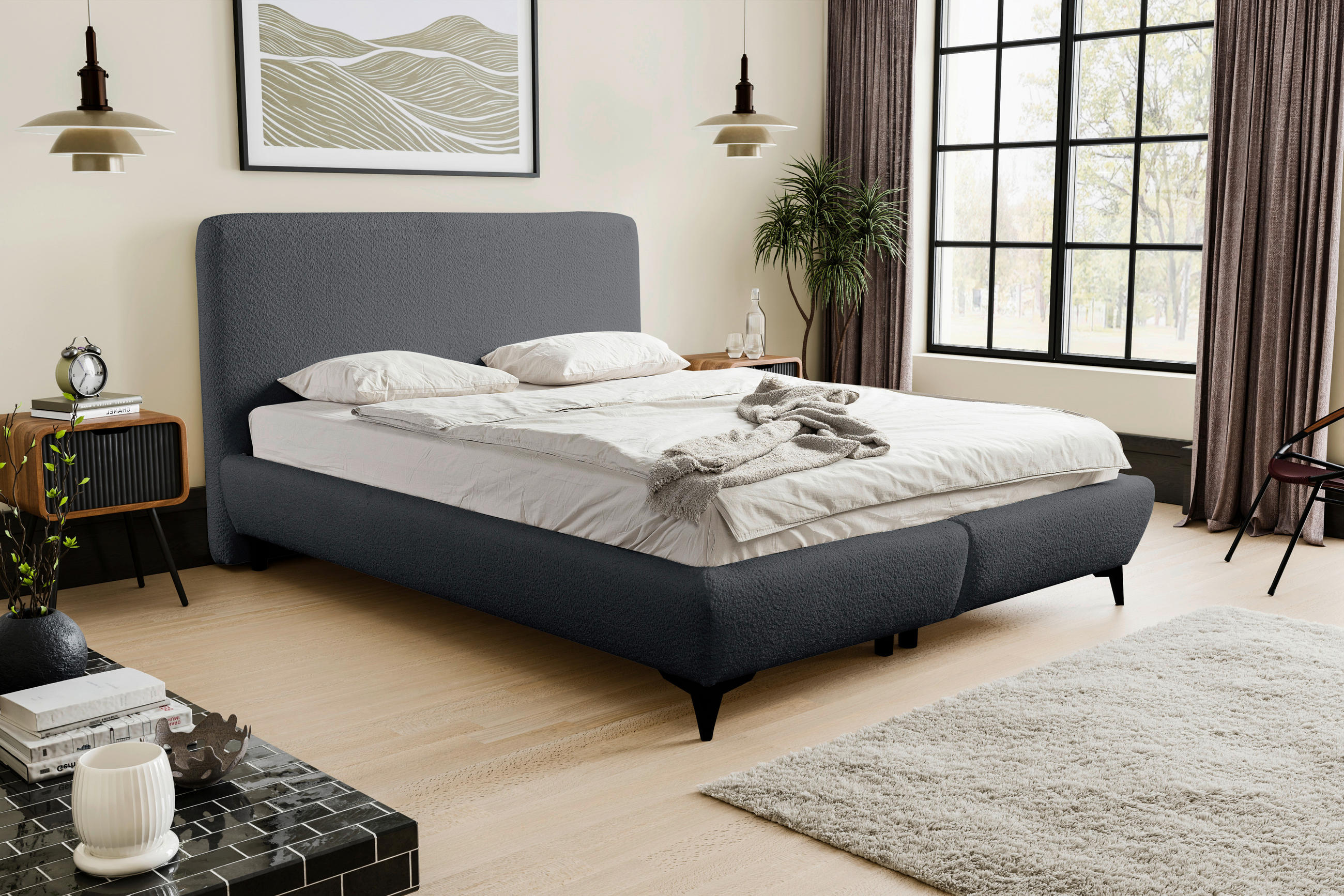 PAT TAPIțAT 140/200 cm in grafit