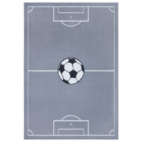 KINDERTEPPICH 200/290 cm Adventures Fußball  - Grau, Design, Kunststoff/Textil (200/290cm) - Hanse Home