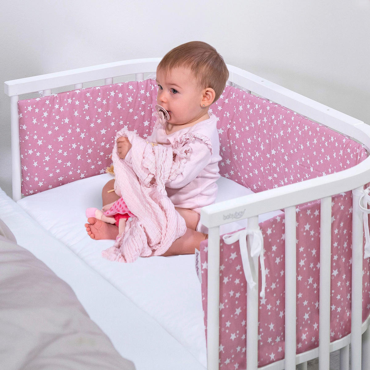 KINDERSPANNBETTTUCH  89/50/6 cm  - Weiß, Basics, Textil (89/50/6cm) - Babybay