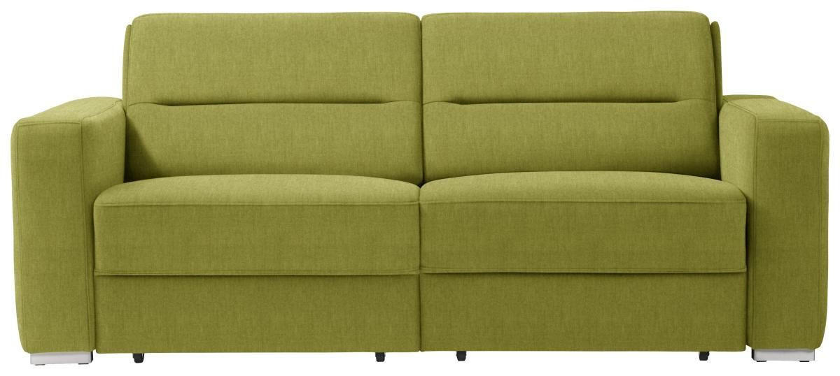 SCHLAFSOFA Grün  - Grün, KONVENTIONELL, Textil/Metall (202/86/92cm) - Sedda