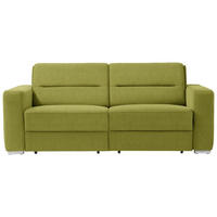 SCHLAFSOFA Grün  - Grün, KONVENTIONELL, Textil/Metall (202/86/92cm) - Sedda