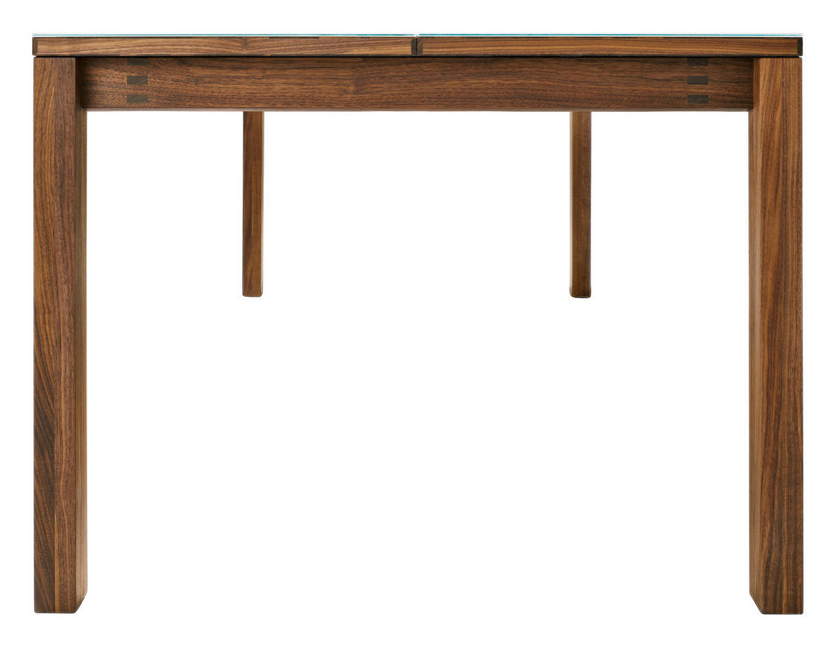 ESSTISCH in Holz 250(350)/100/75 cm  - Nussbaumfarben, Design, Holz (250(350)/100/75cm) - Team 7