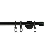 VORHANGSTANGE 310 cm  - Schwarz, KONVENTIONELL, Metall (310cm)