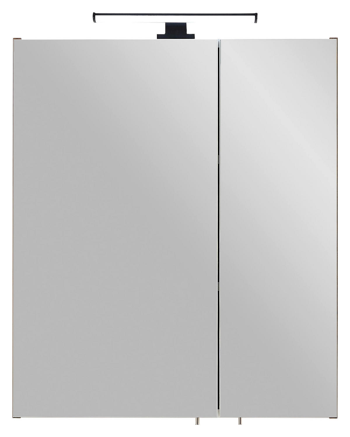 SPIEGELSCHRANK 60/70/20 cm  - Chromfarben/Eichefarben, Design, Glas/Holzwerkstoff (60/70/20cm) - Xora