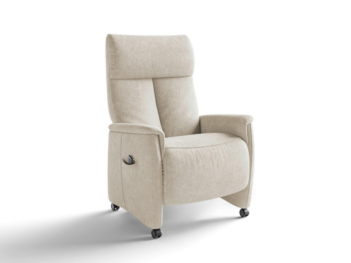 RELAXSESSEL Textil Silberfarben  - Silberfarben/Schwarz, Basics, Kunststoff/Textil (76/114/84cm) - Sit & More