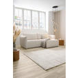 ECKSOFA  in Jersey Creme  - Creme/Schwarz, KONVENTIONELL, Kunststoff/Textil (238/148cm) - Carryhome