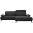 WOHNLANDSCHAFT in Textil Braun - Schwarz/Braun, Design, Textil/Metall (270/175cm) - Carryhome WOHNLANDSCHAFT in Textil Braun - Schwarz/Braun, Design, Textil/Metall (270/175cm) - Carryhome