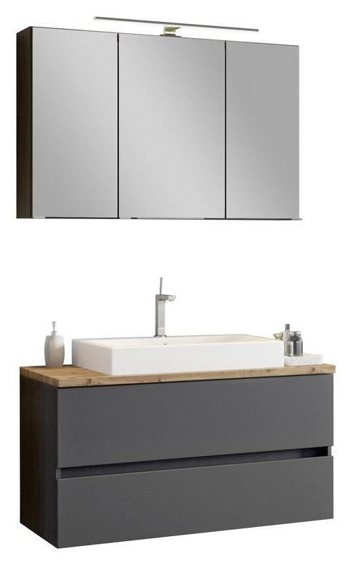 Badezimmer mit Spiegelschrank & Waschbecken kaufen | Waschbeckenunterschränke