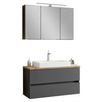 BADEZIMMER  in 100 cm  - Eichefarben/Weiß, Basics, Keramik/Holzwerkstoff (100cm) - Held