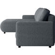 ECKSOFA Anthrazit Webstoff  - Anthrazit/Schwarz, MODERN, Kunststoff/Textil (150/240cm) - Xora
