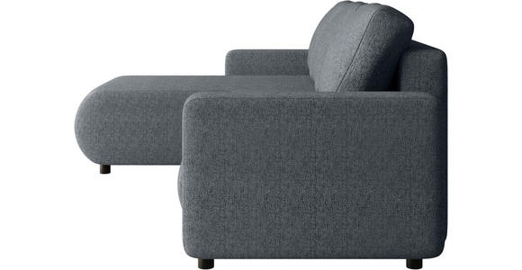 ECKSOFA Anthrazit Webstoff  - Anthrazit/Schwarz, MODERN, Kunststoff/Textil (150/240cm) - Xora