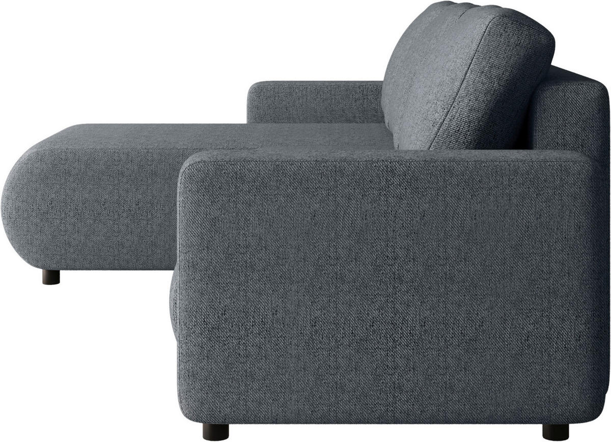 ECKSOFA Anthrazit Webstoff  - Anthrazit/Schwarz, MODERN, Kunststoff/Textil (150/240cm) - Xora