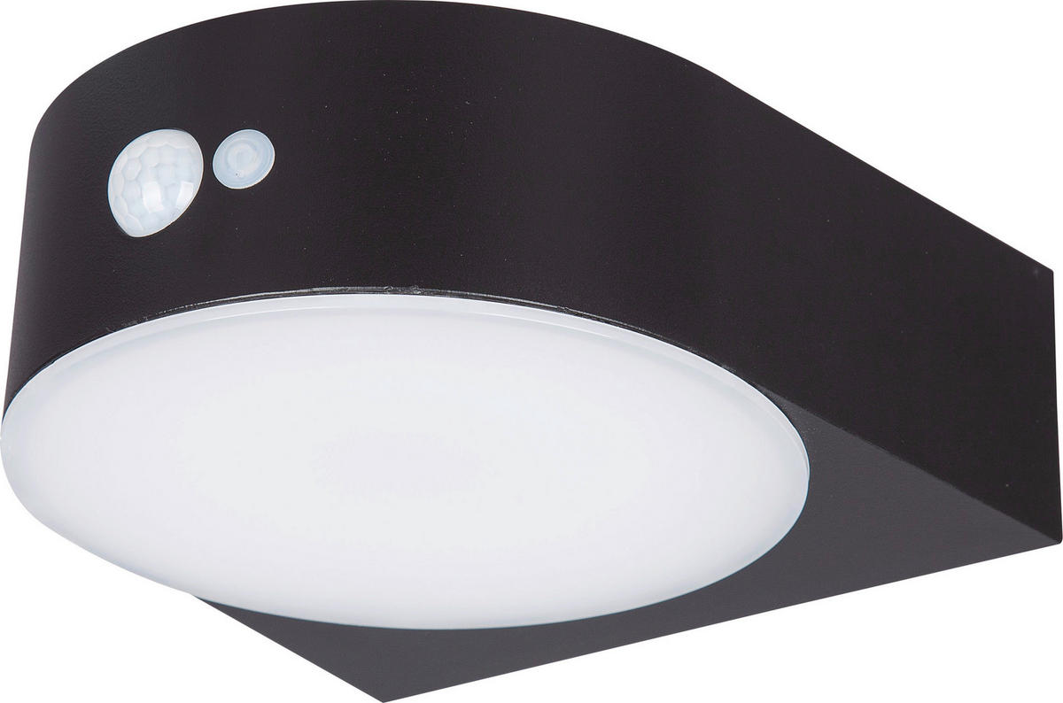 SZOLÁRLÁMPA  - fekete, Basics, műanyag (17,6/19,8/6,5cm) - Ambia Garden