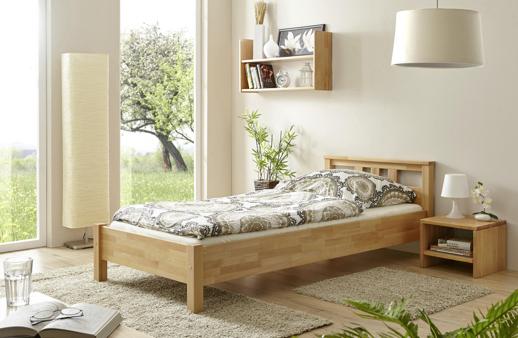 BETT 100/200 cm  in Buchefarben  - Buchefarben, KONVENTIONELL, Holz (100/200cm) - MID.YOU