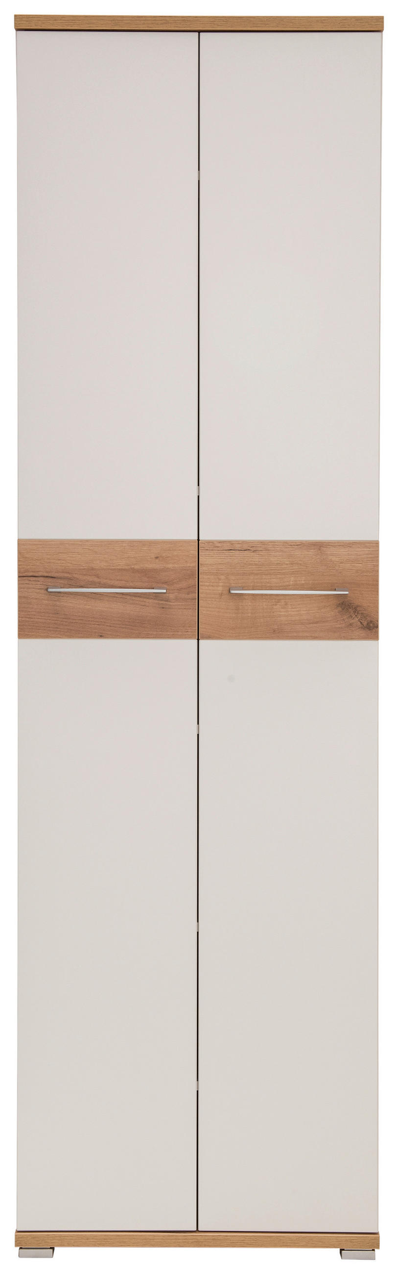 GARDEROBENSCHRANK  in 59/199/40 cm  - Eichefarben/Alufarben, MODERN, Holzwerkstoff/Metall (59/199/40cm) - Germania