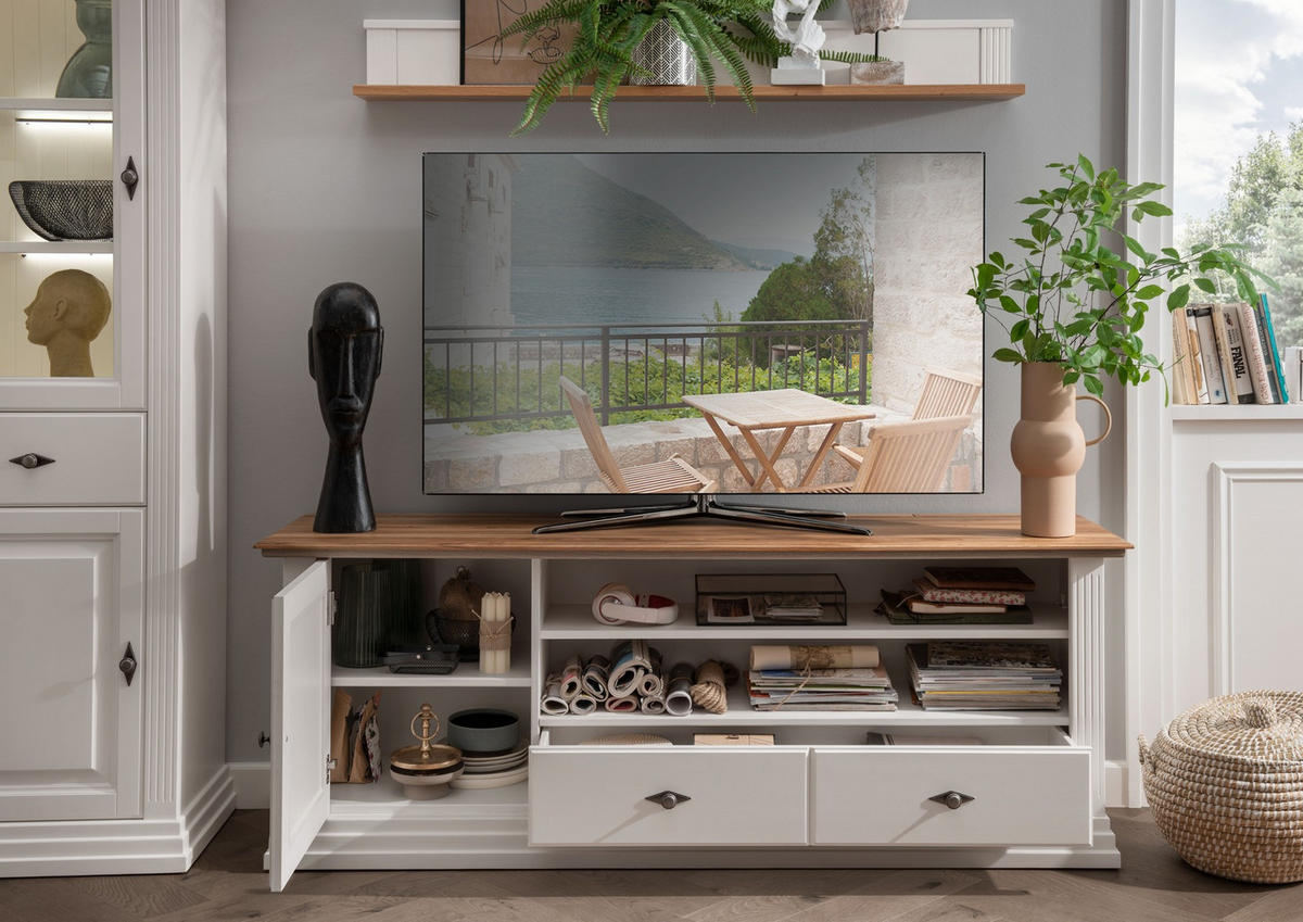 LOWBOARD WZ-0622  in 178/6/4 cm  - Weiß, Design, Holz (178/6/4cm) - Livetastic