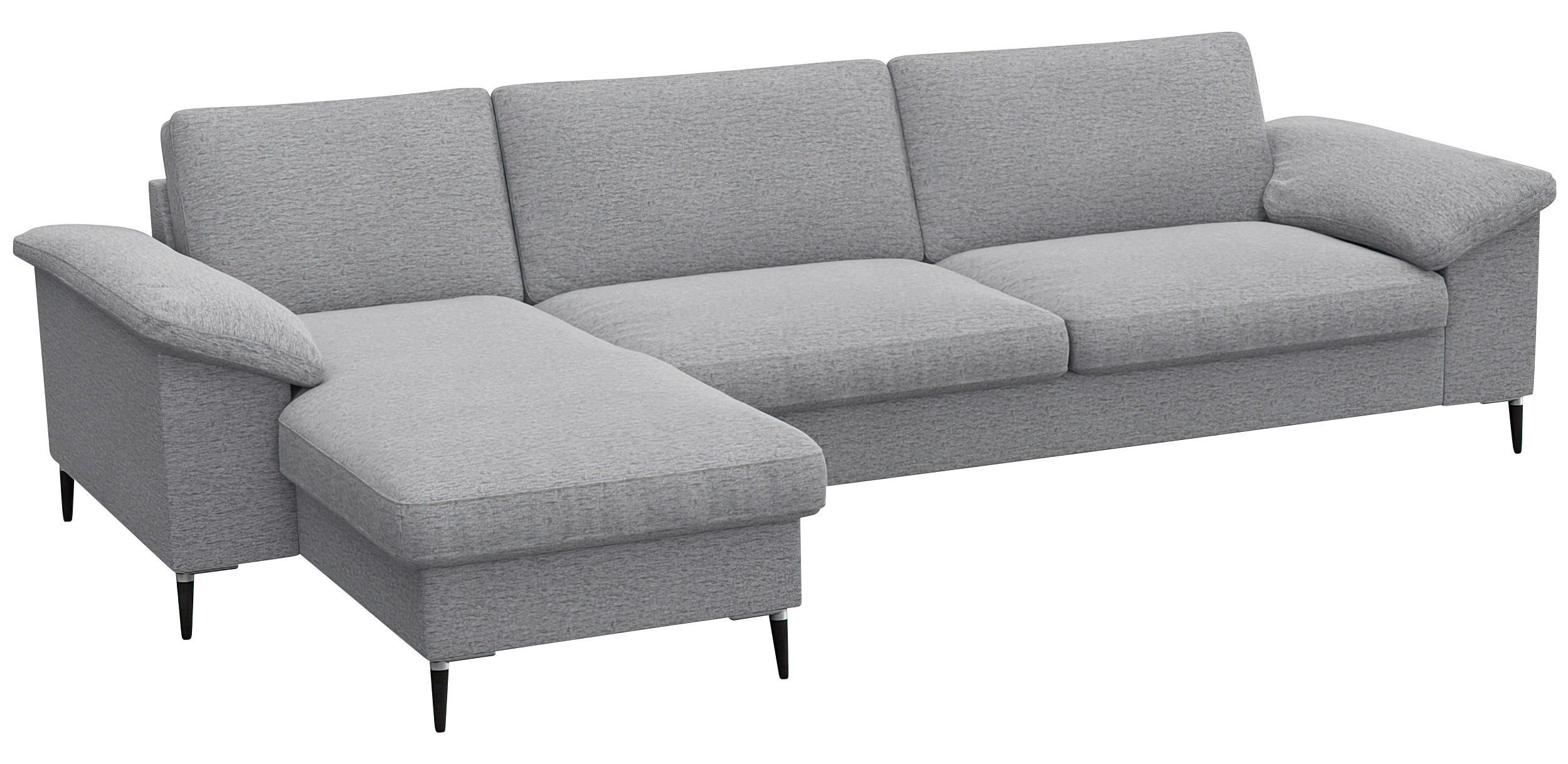 Thumbnail - Livetastic Ecksofa, Hellgrau, Textil, 3-Sitzer, Ottomane links, L-Form, 274x159 cm, Made in EU, FSC Mix, Oeko-Tex® Stand...