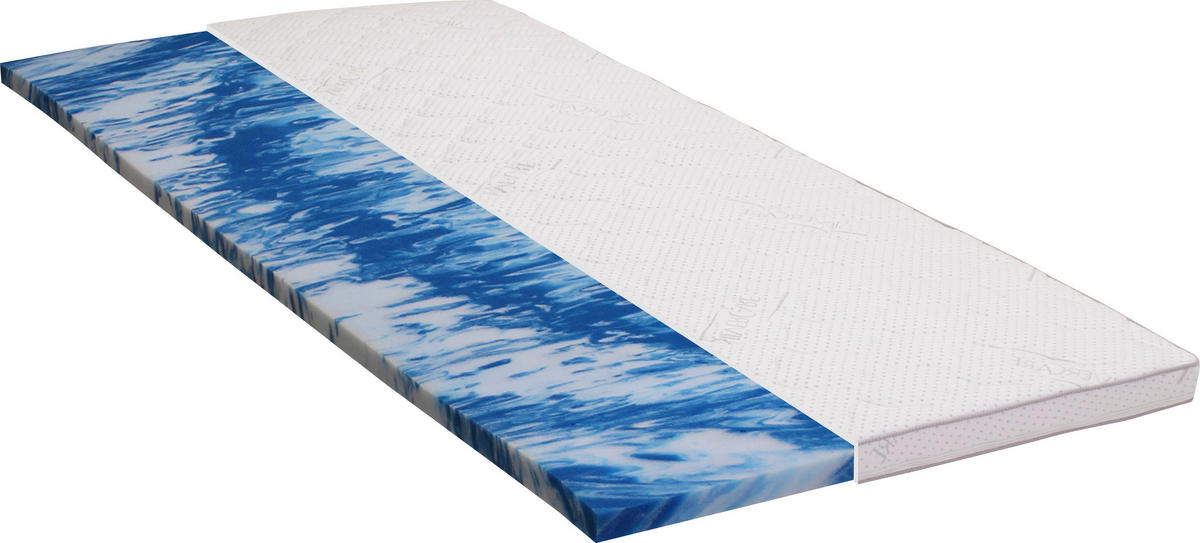 TOPPER 100/200 cm Höhe ca. 6 cm  - Weiß, Basics, Textil (100/200cm) - Carryhome