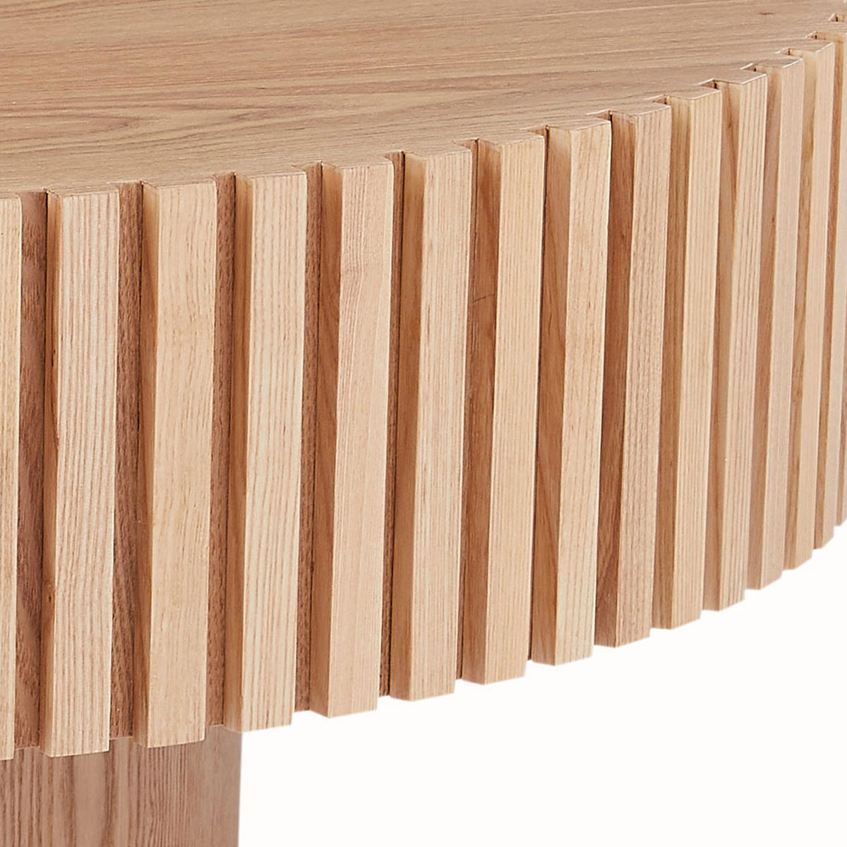 COUCHTISCH furniert 80/80/34 cm rund Naturfarben  - Naturfarben, MODERN, Holzwerkstoff (80/80/34cm) - Livetastic