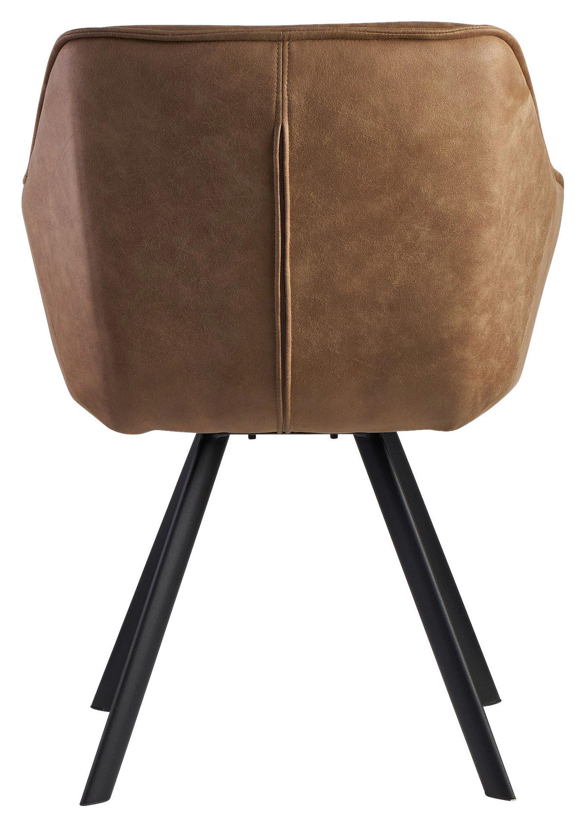 ŽIDLE S PODRUČKAMI, vzhled kůže, béžová - černá/béžová, Moderní, kov/textil (60/85/64cm) - MID.YOU