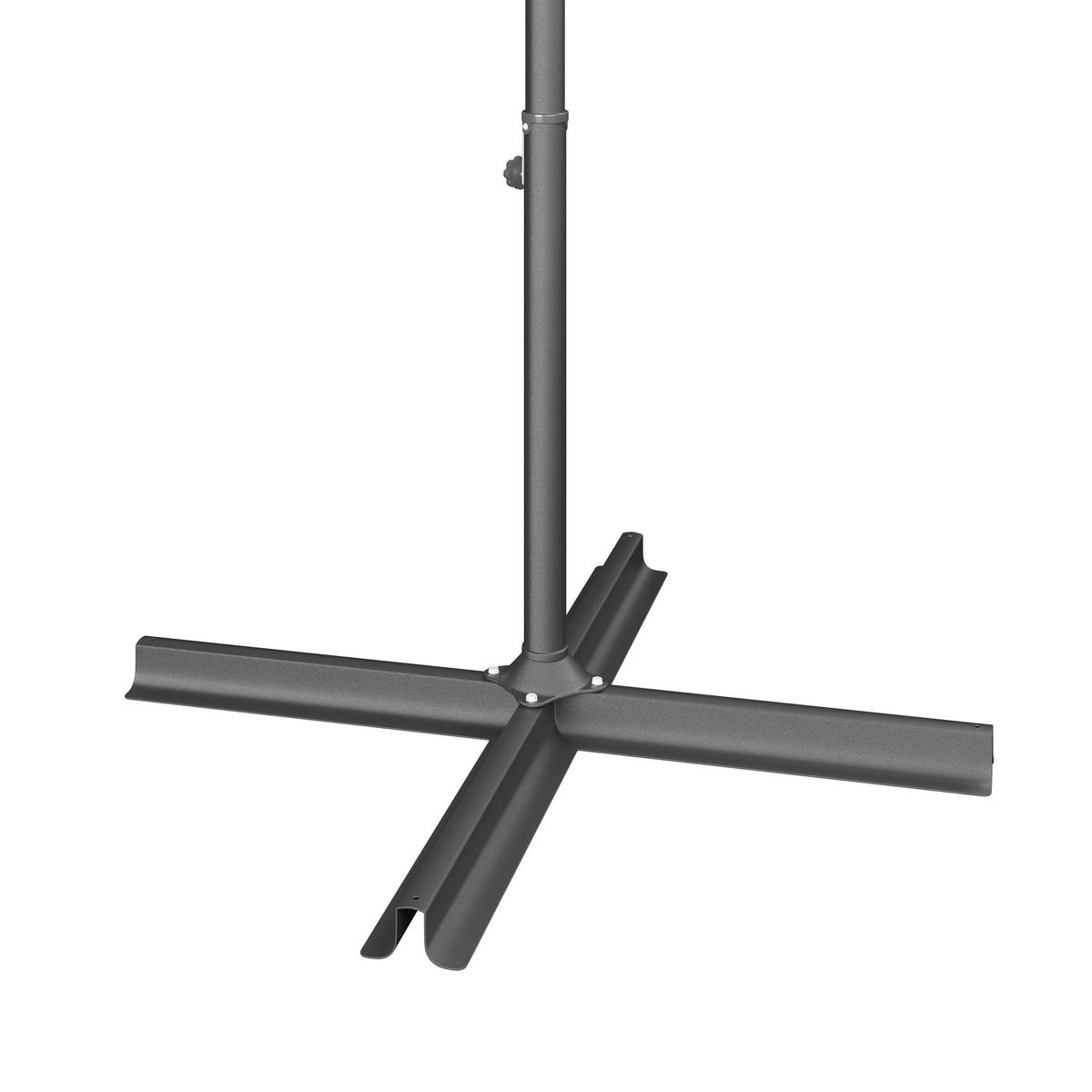 SONNENSCHIRM 300 cm   - Dunkelgrau, Trend, Textil/Metall (300cm) - Ambia Garden