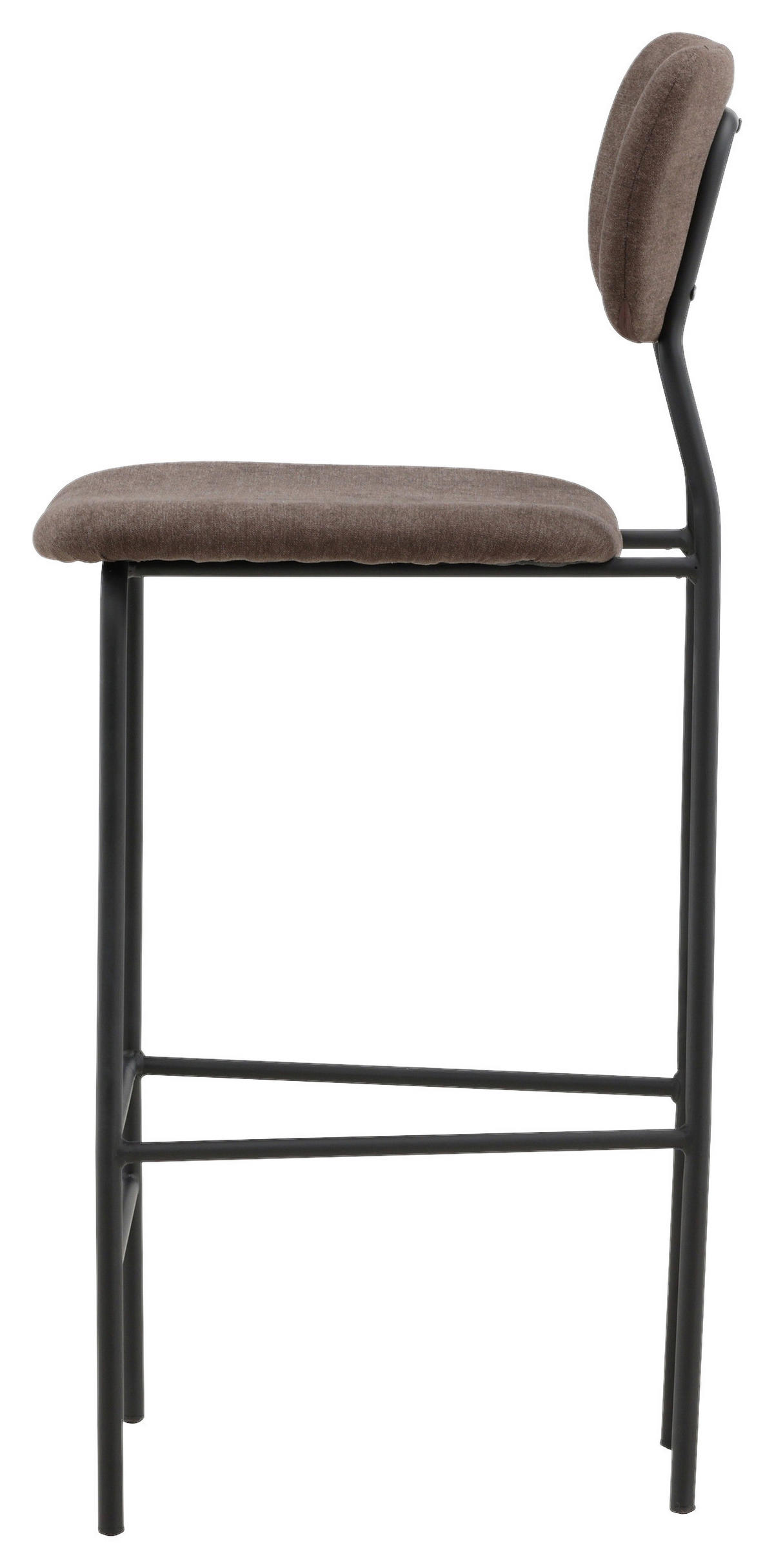 BARHOCKER-SET in Braun  - Braun, Design, Textil/Metall (47/105/49cm) - Livetastic