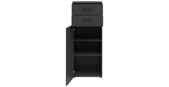 KOMMODE in 45/115/40 cm - Anthrazit/Schwarz, MODERN, Holzwerkstoff/Kunststoff (45/115/40cm) - Carryhome