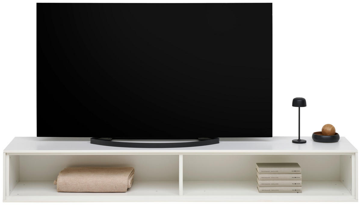 TV-ELEMENT 179,1/26/40 cm Weiß  179,1/26/40 cm  - Weiß, Design, Holzwerkstoff (179,1/26/40cm) - home24