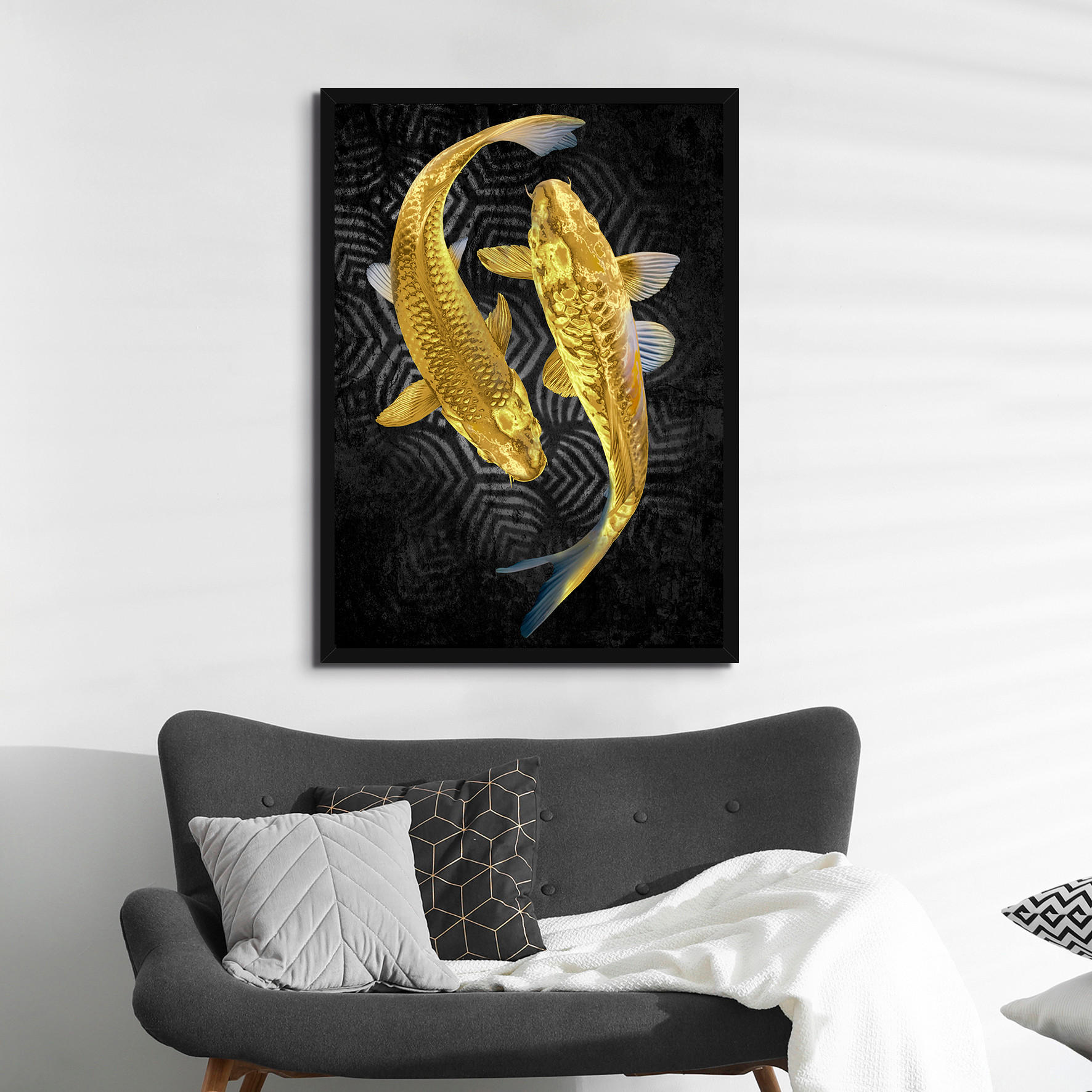 KUNSTDRUCK Landschaft & Natur, Tiere, Ethno 80/110 cm  - Multicolor/Schwarz, LIFESTYLE, Glas/Holzwerkstoff (80/110cm) - Monee