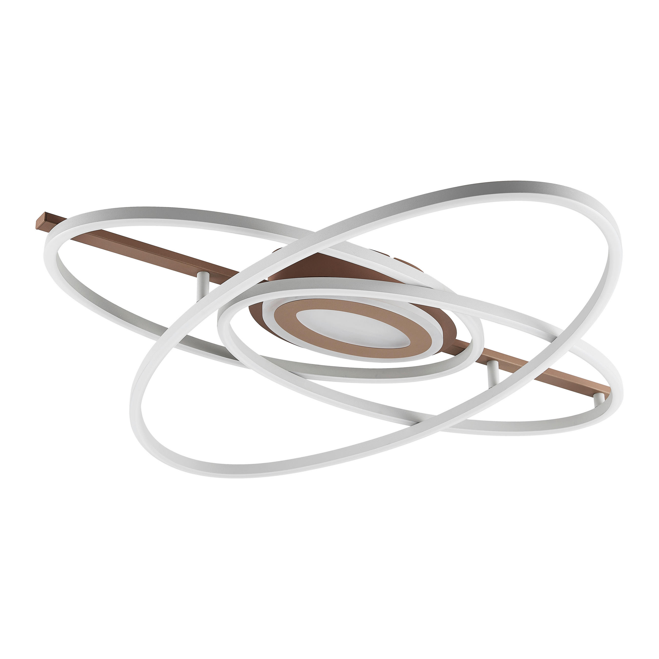 Novel Led-Deckenleuchte Saturn Hellgrau, Champagner 70.5x10.5x71.5 cm