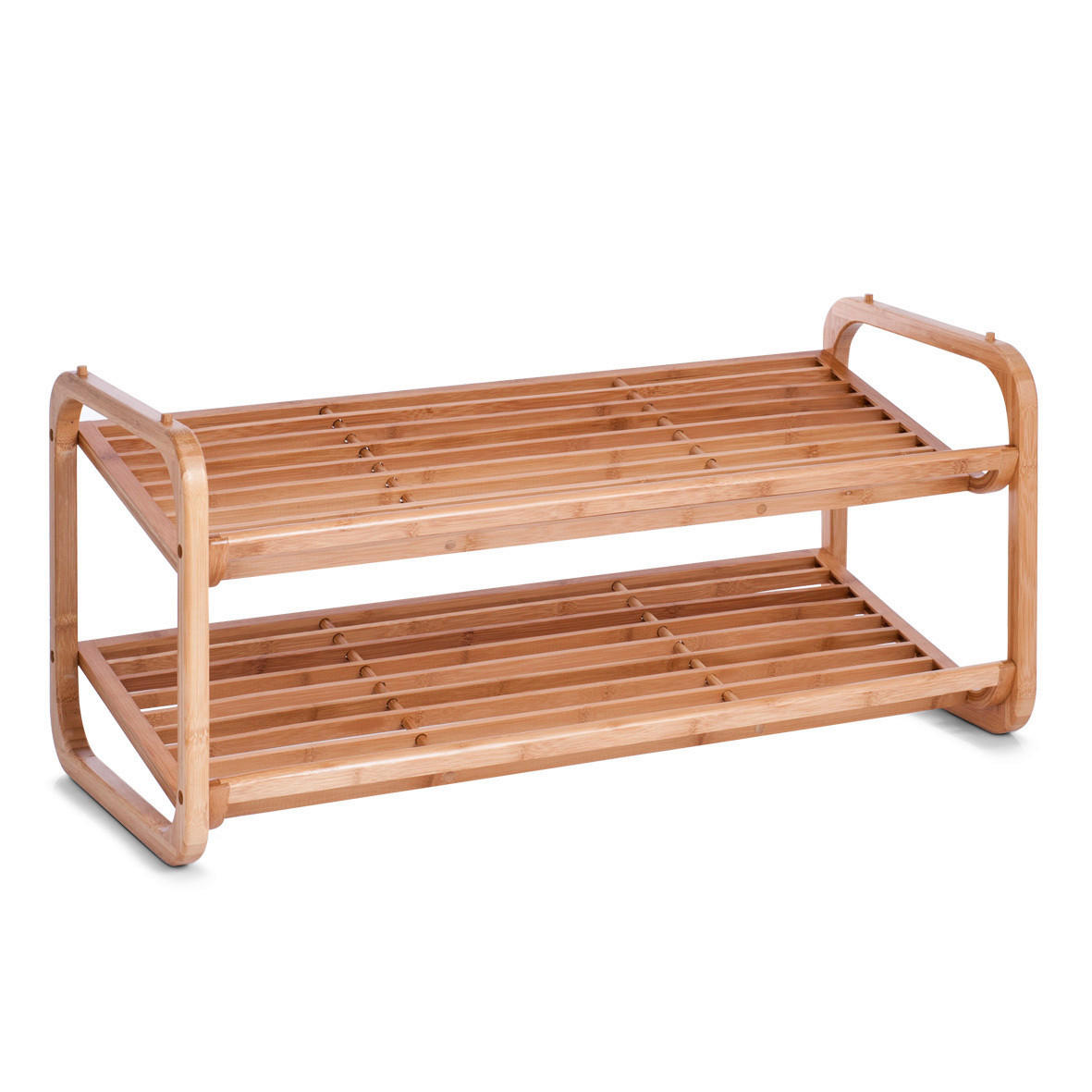 SCHUHREGAL Bambus Naturfarben  - Naturfarben, Basics, Holz (74/33/33cm) - Zeller Present