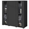 HIGHBOARD  in 120/121,9/39,5 cm  - Schwarz, Design, Glas/Holzwerkstoff (120/121,9/39,5cm) - Livetastic