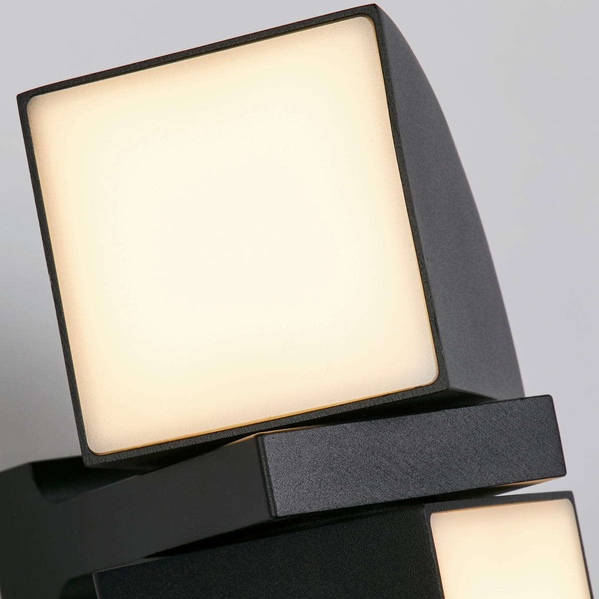 AUSSENWANDLEUCHTE Dakota 12/15,3/20,5 cm  - Schwarz, Design, Kunststoff/Metall (12/15,3/20,5cm)
