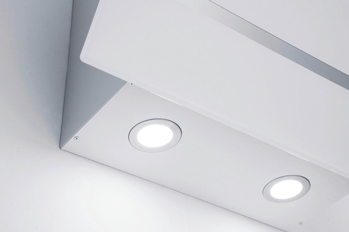 FLÄKTKÅPA CH24060WAM  - vit, Trend, metall/glas (59,5/74,2-109,2/38,5cm) - Respekta