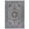 OUTDOORTEPPICH 80/165 cm Flair Blau, Grau  - Blau/Grau, Design, Kunststoff (80/165cm)