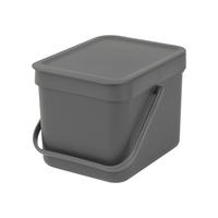 ABFALLEIMER SORT & GO 6 L  - Grau, Basics, Kunststoff (20/24,9/18,1cm) - Brabantia