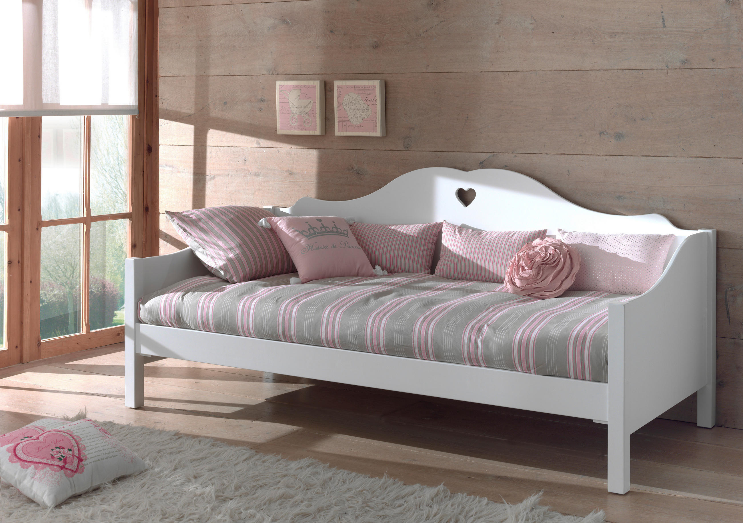 BETT 90/200 cm  in Weiß  - Weiß, KONVENTIONELL (90/200cm) - MID.YOU