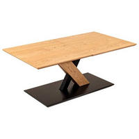 COUCHTISCH in Metall, Holzwerkstoff 110/60/45 cm  - Eichefarben/Schwarz, Natur, Holzwerkstoff/Metall (110/60/45cm) - Venda