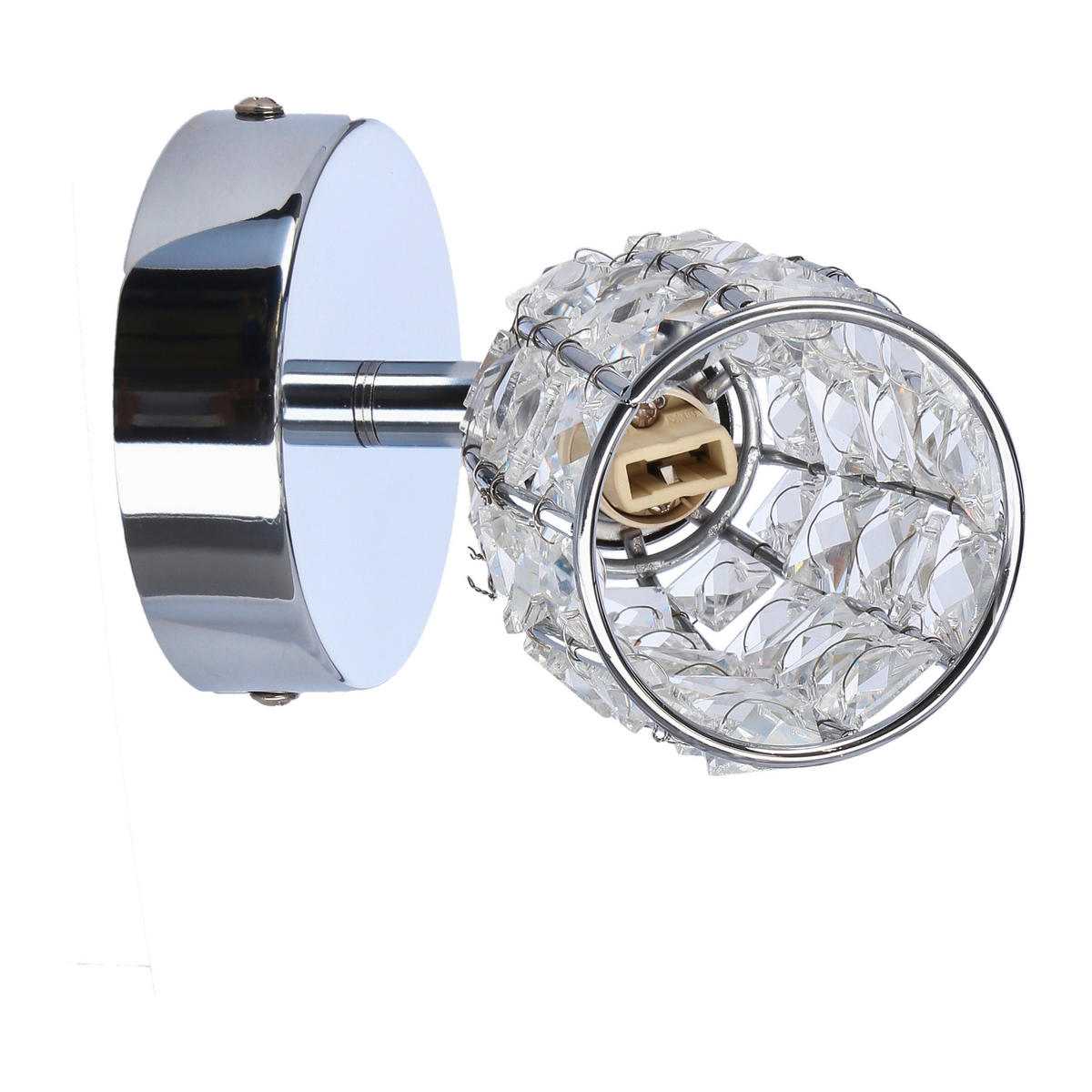 STRAHLER Shiba   - Chromfarben/Transparent, KONVENTIONELL, Glas/Metall (15/8.5cm)