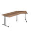 SCHREIBTISCH in Metall, Holzwerkstoff - Silberfarben/Zwetschgefarben, KONVENTIONELL, Holzwerkstoff/Metall (210/65-85/113cm) SCHREIBTISCH in Metall, Holzwerkstoff - Silberfarben/Zwetschgefarben, KONVENTIONELL, Holzwerkstoff/Metall (210/65-85/113cm)