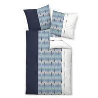 POSTELJINA 135/200 cm   - bijela/plava, Konvencionalno, tekstil (135/200cm) - Janine