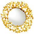 WANDSPIEGEL  - Goldfarben, Design, Glas/Metall (92/92/5cm) - Ambia Home