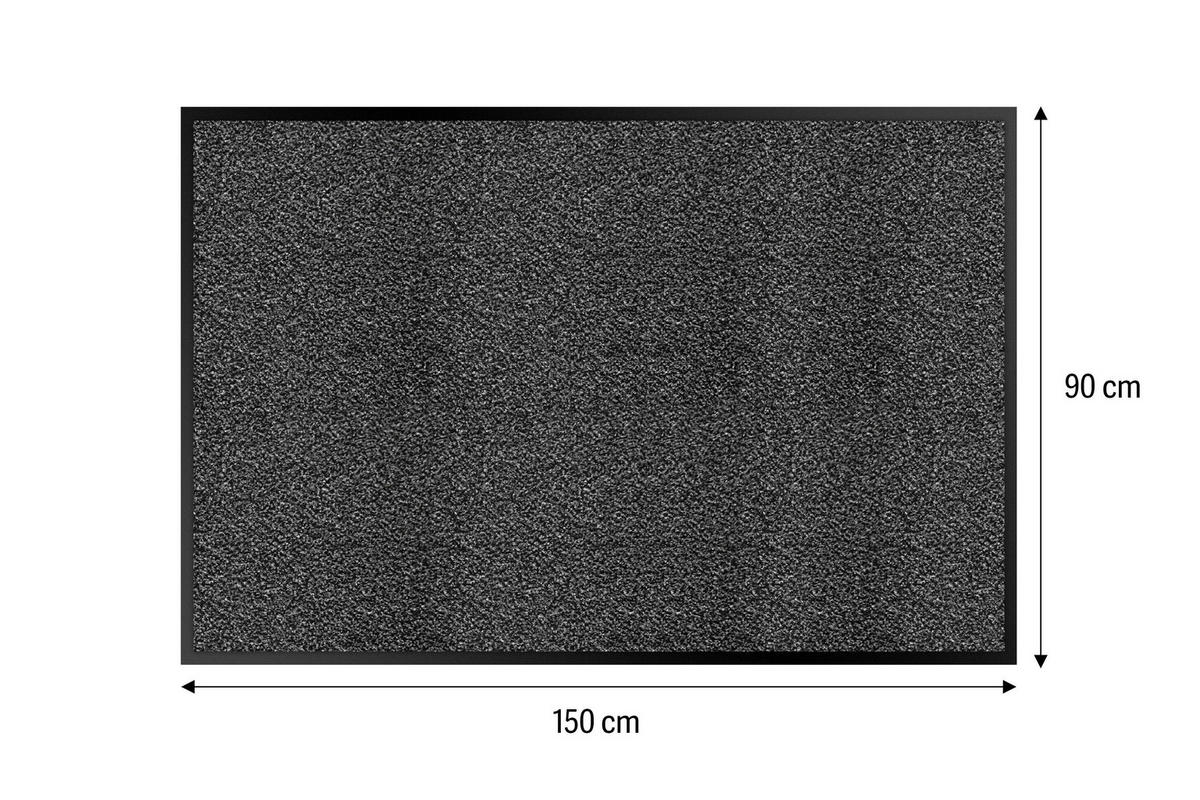 SZENNYFOGÓ SZŐNYEG - antracit, Basics, műanyag/textil (90/150cm)