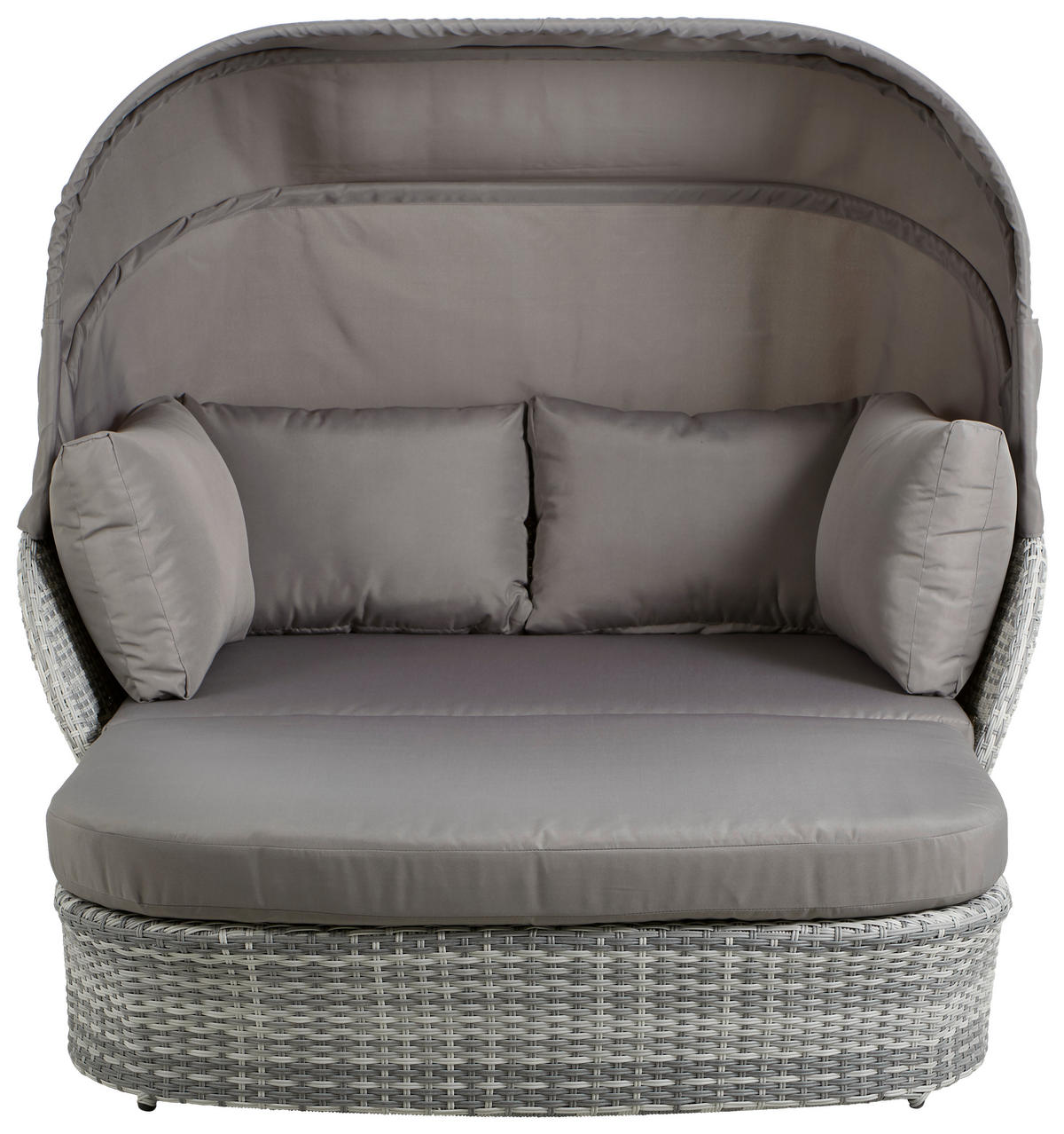 GARTENMUSCHEL 154/137/192 cm Aluminium  - Grau, MODERN, Kunststoff/Textil (154/137/192cm) - Ambia Garden