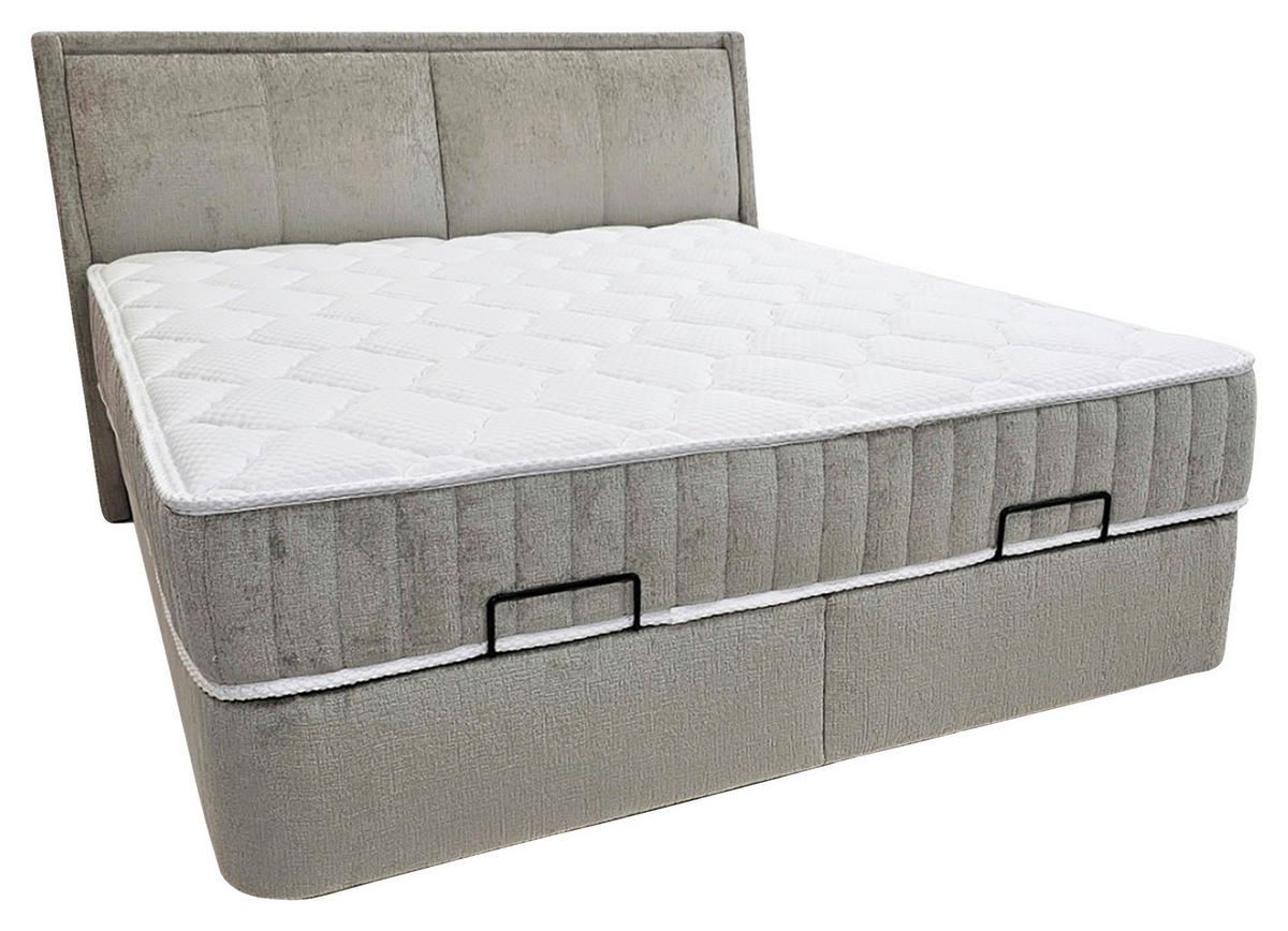 PAT TAPIțAT  in bej  - bej/negru, Modern, metal/lemn (180/200cm) - Hom`in