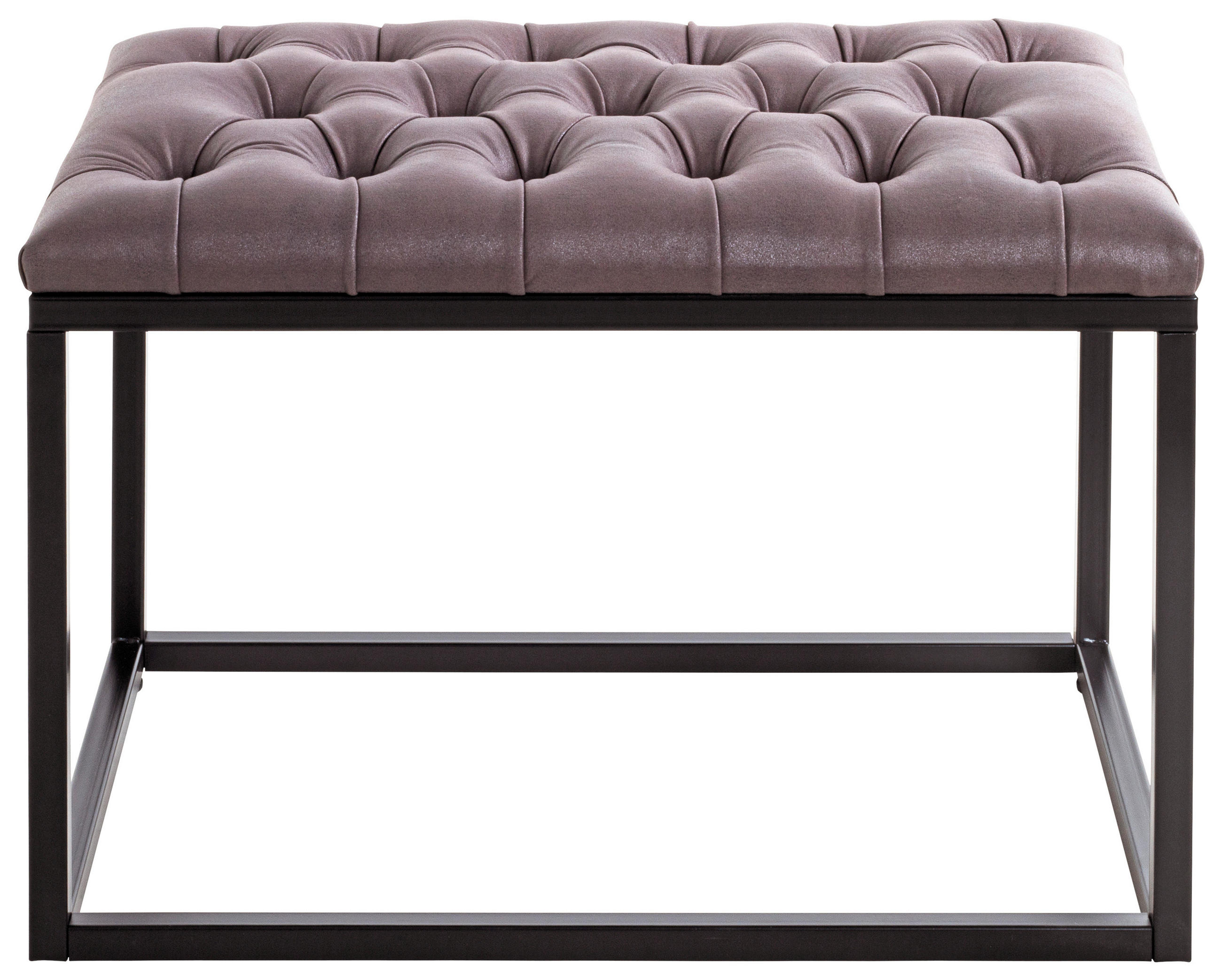 SITZBANK  in 60/45/40 cm  - Anthrazit/Schwarz, MODERN, Textil/Metall (60/45/40cm)