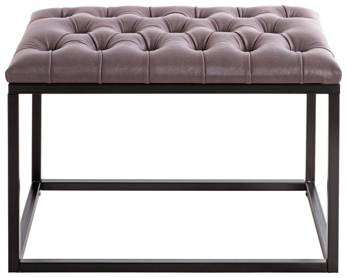 SITZBANK  in 60/45/40 cm  - Anthrazit/Schwarz, MODERN, Textil/Metall (60/45/40cm)