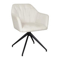 NASLANJAČ, kovina, tekstil krem barve, črna  - črna/krem barve, Design, kovina/tekstil (60/81/62cm) - Stylife