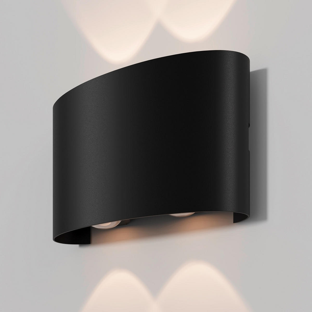 AUSSENLEUCHTE - Schwarz, Modern, Metall (12/3,7/8cm) - MAYTONI